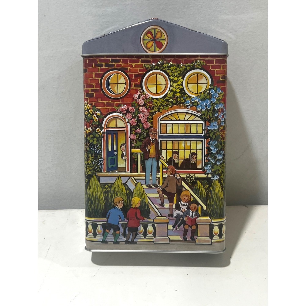 Vintage 2000 Hershey's Village Series Canister 2 School House Collectible Tin
